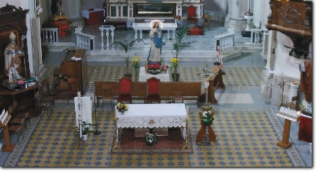 La santa messa da Villa Santa Maria